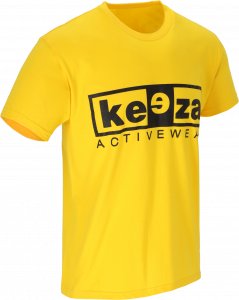 koszulka bawełniana - keeza - żółta - bok