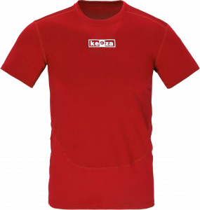 Bristol - koszulka termiczna - krótki rękaw - czerwona- przód